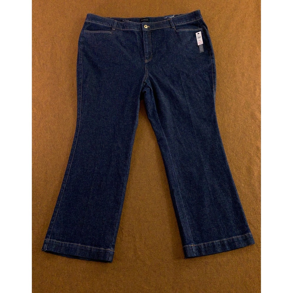 Talbots Womens 22W Blue Daphne Wash High Waist Flare Jeans NWT